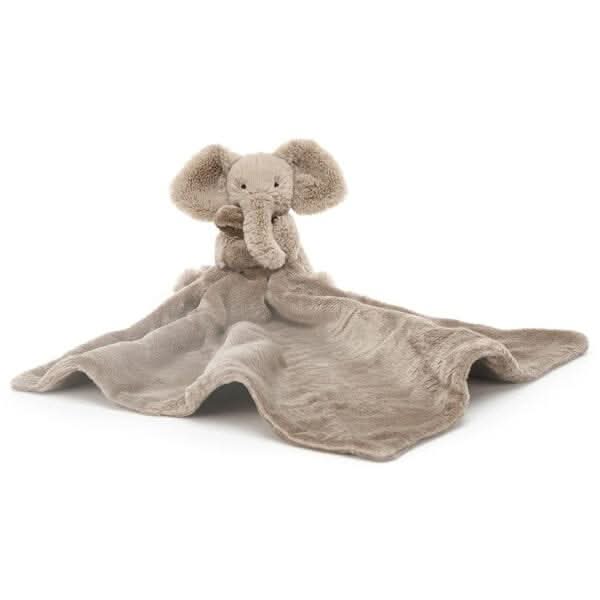 Elephant Soother Plush Comforter – 34 × 34 cm - Waydiy