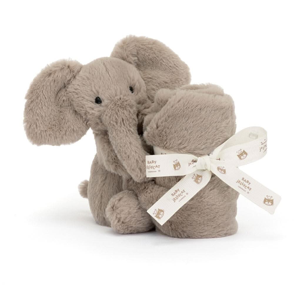 Elephant Soother Plush Comforter – 34 × 34 cm - Waydiy