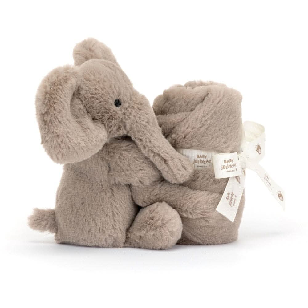 Elephant Soother Plush Comforter – 34 × 34 cm - Waydiy
