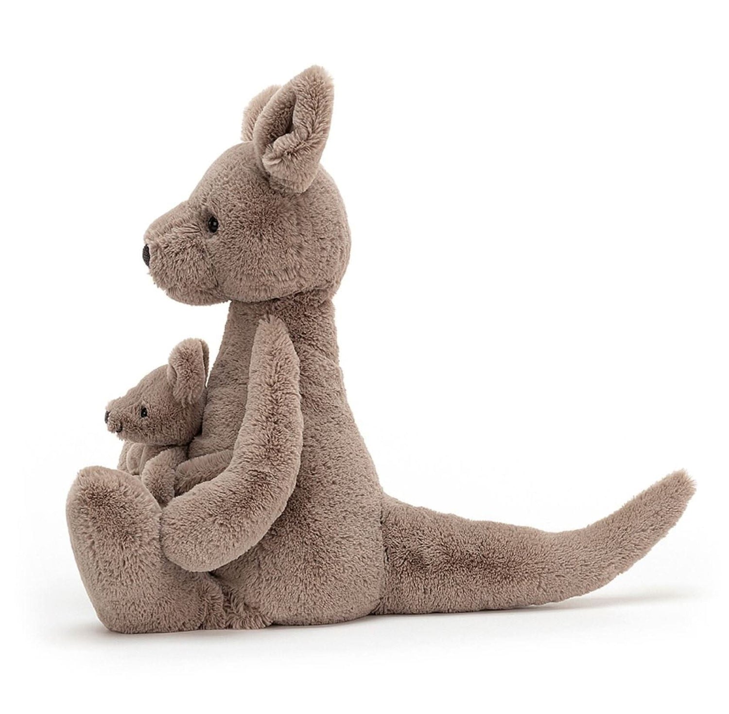 Kangaroo Plush Toy with Joey - Waydiy