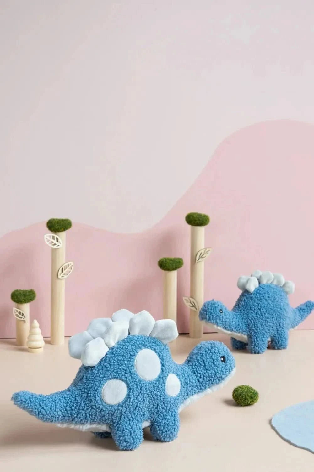 Plush Baby Stegosaurus Dinosaur Toy – 28cm - Waydiy