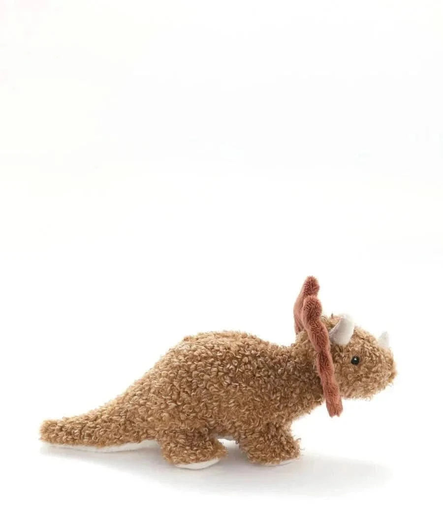Plush Baby Triceratops Dinosaur Toy – 27cm - Waydiy