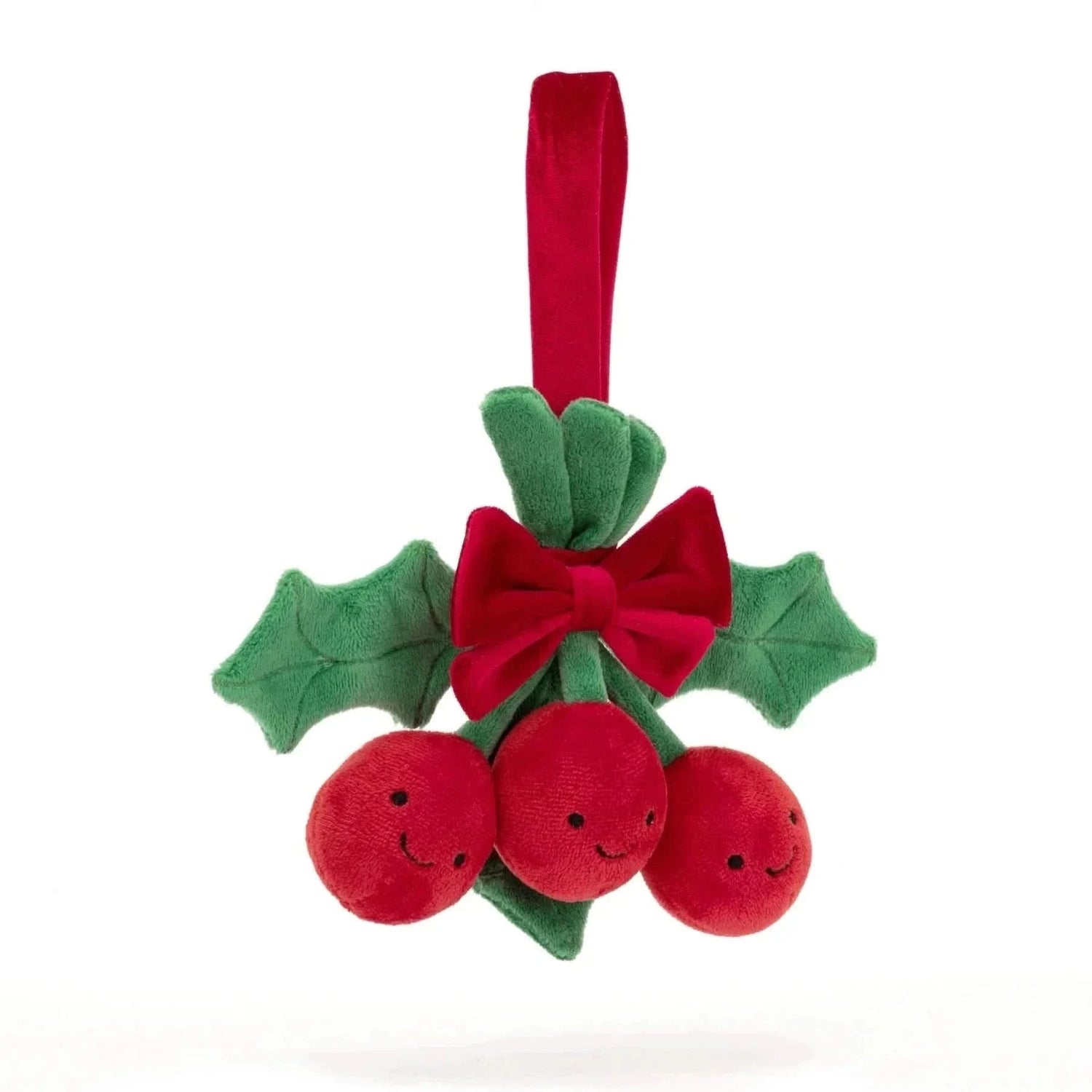 Plush Holly Decoration – 19cm - Waydiy