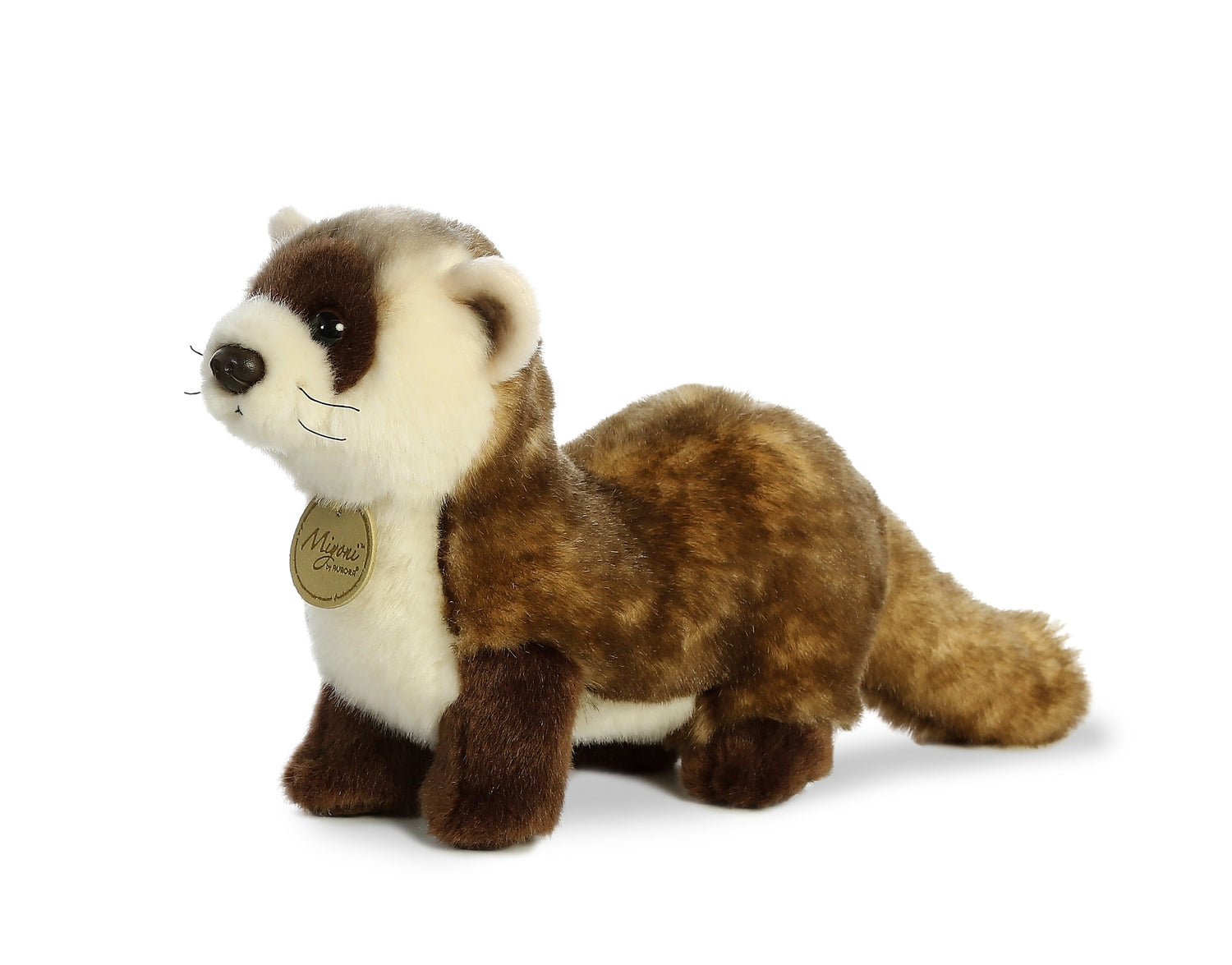 Miyoni Black Footed Ferret Plush Toy, 10.5 in
