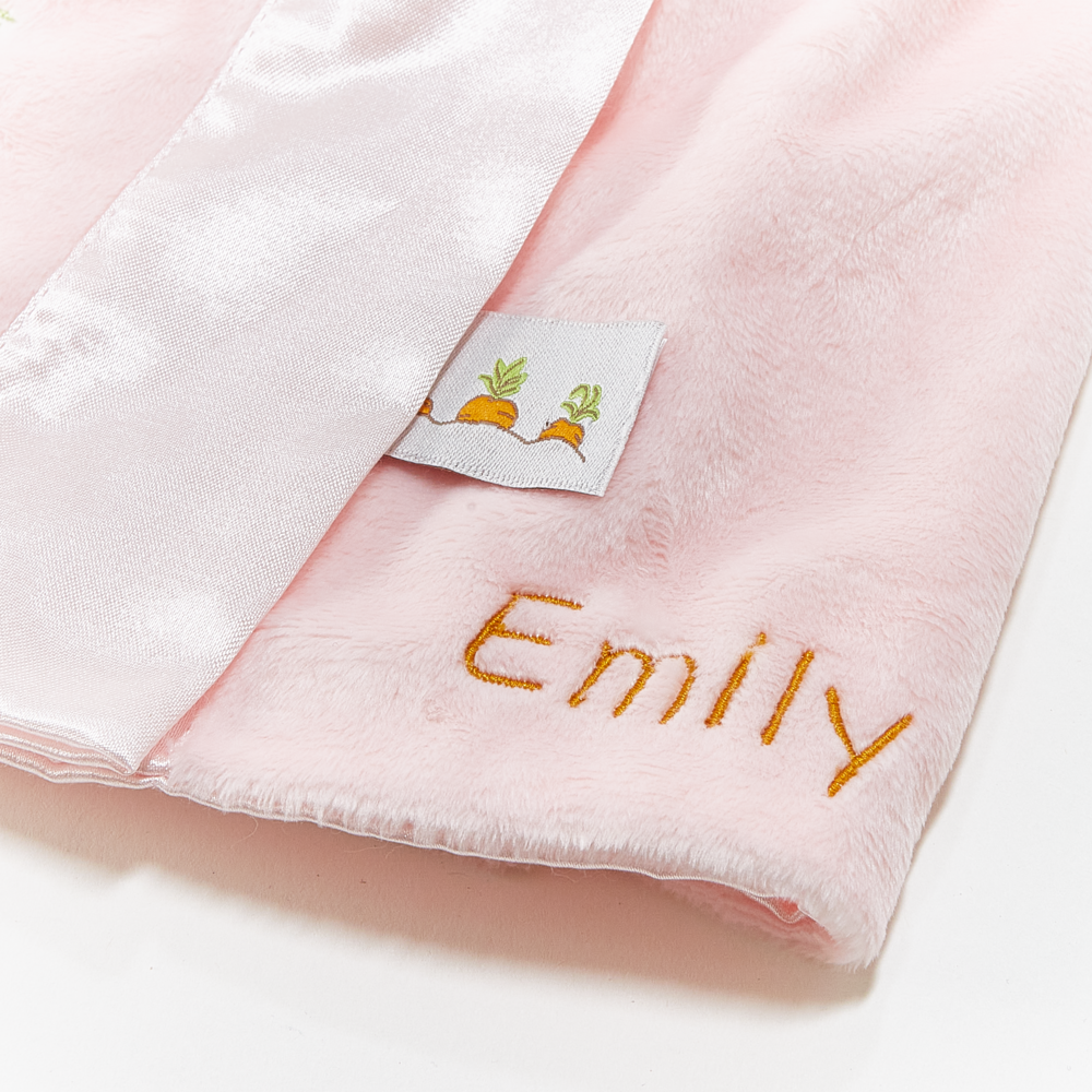 Plush Bunny Buddy Blanket – Blossom Bunny, 16 in