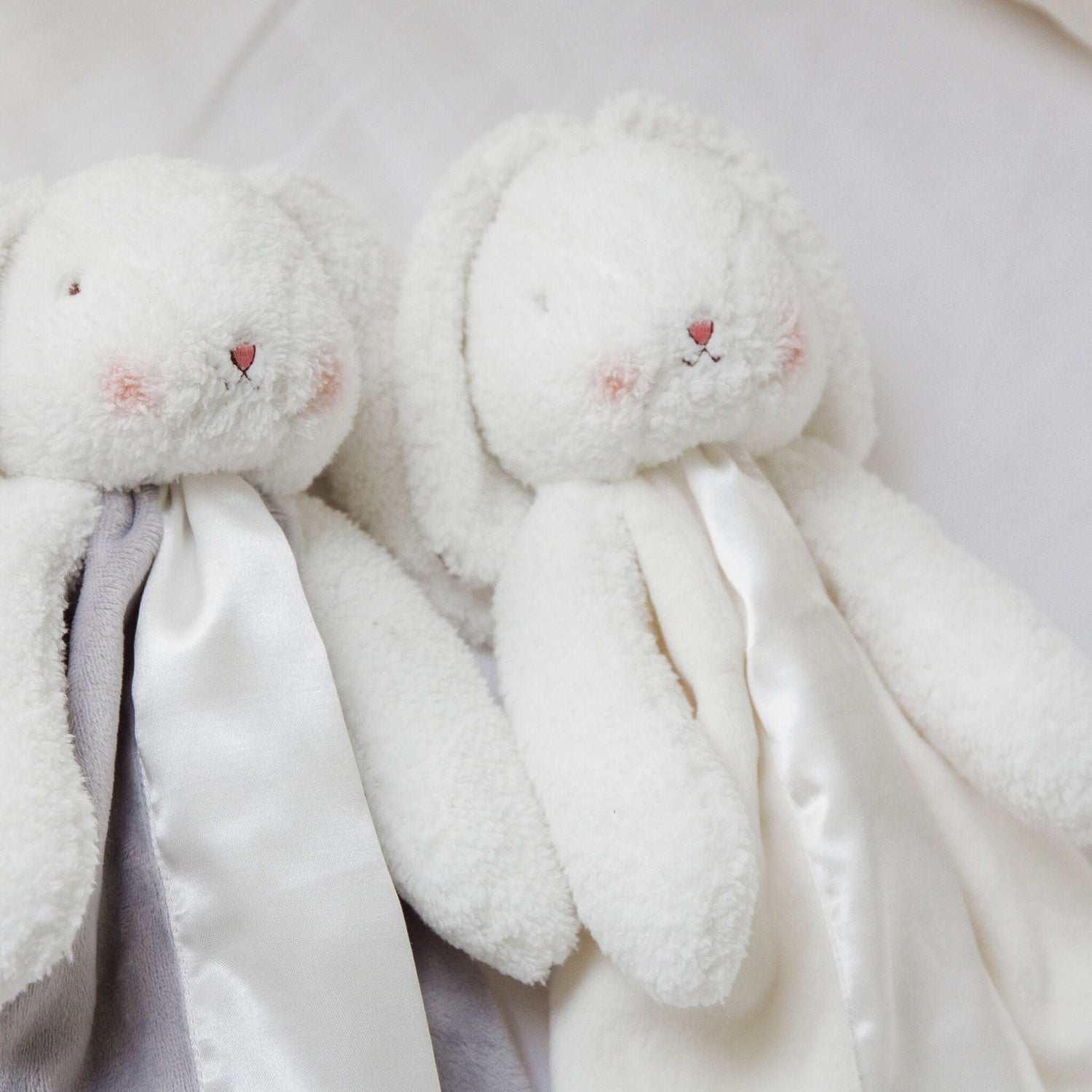 Plush Bunny Buddy Blanket – Bun Bun White Bunny, 16 in