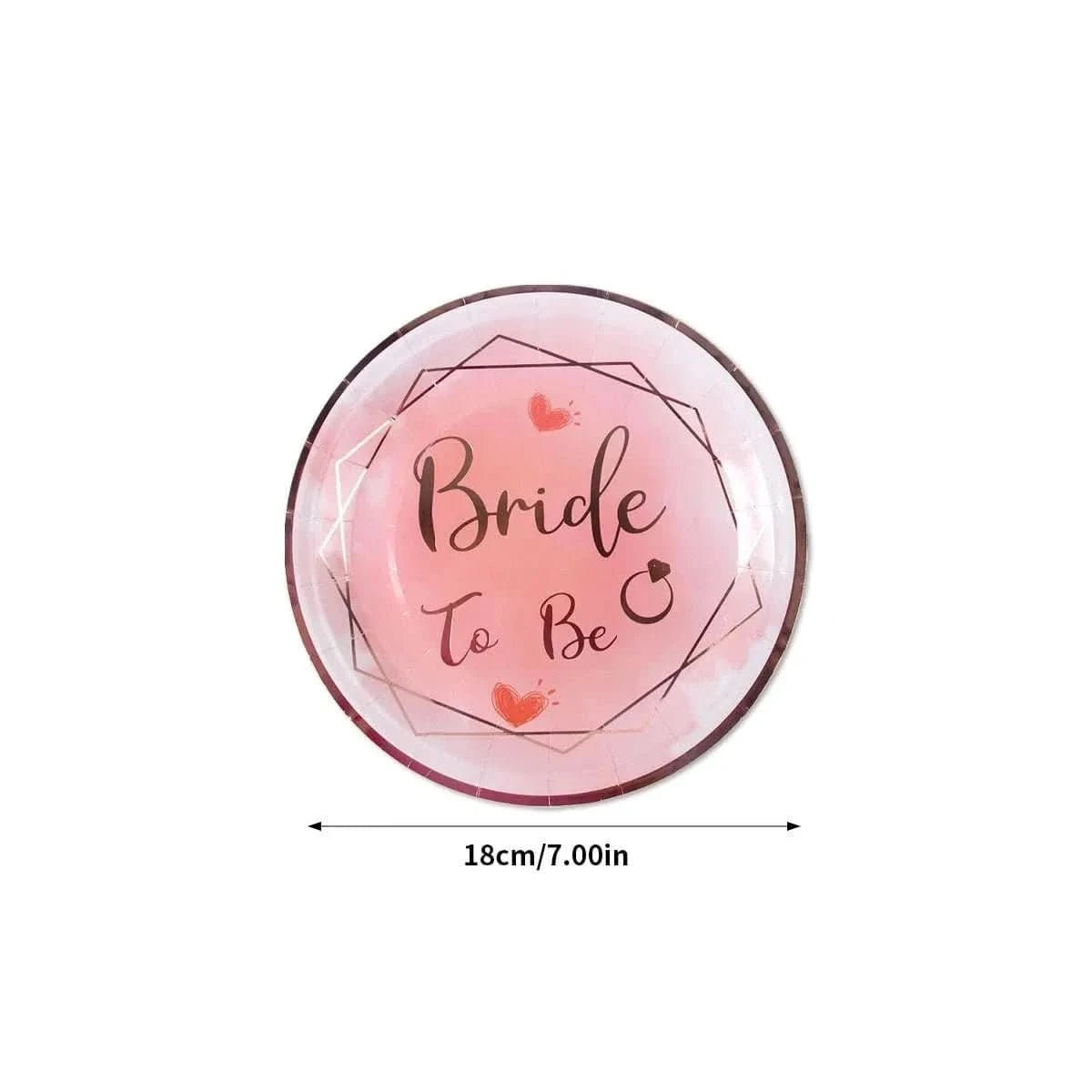 Bachelorette Party Decoration Set – Bride To Be Plates, Banner & Accessories - Waydiy