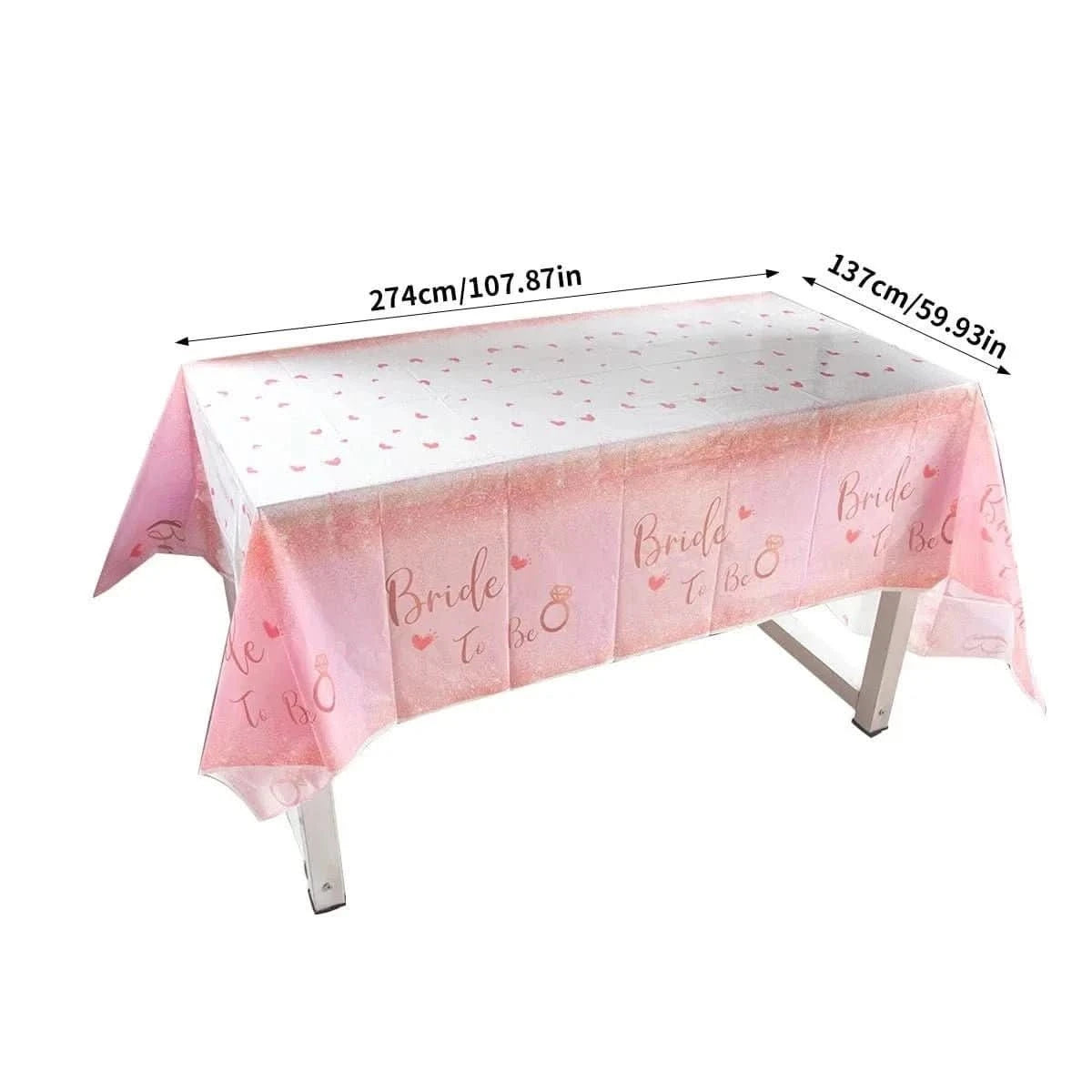 Bachelorette Party Decoration Set – Bride To Be Plates, Banner & Accessories - Waydiy