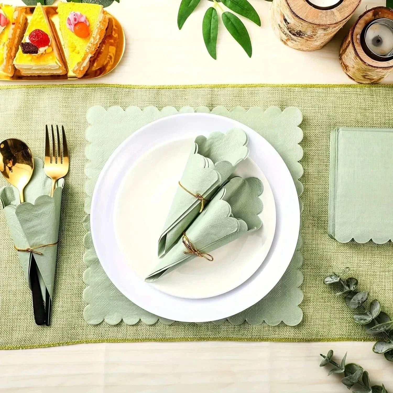 100Pcs Disposable Cocktail Napkins – Paper Beverage Napkins for Parties - Waydiy