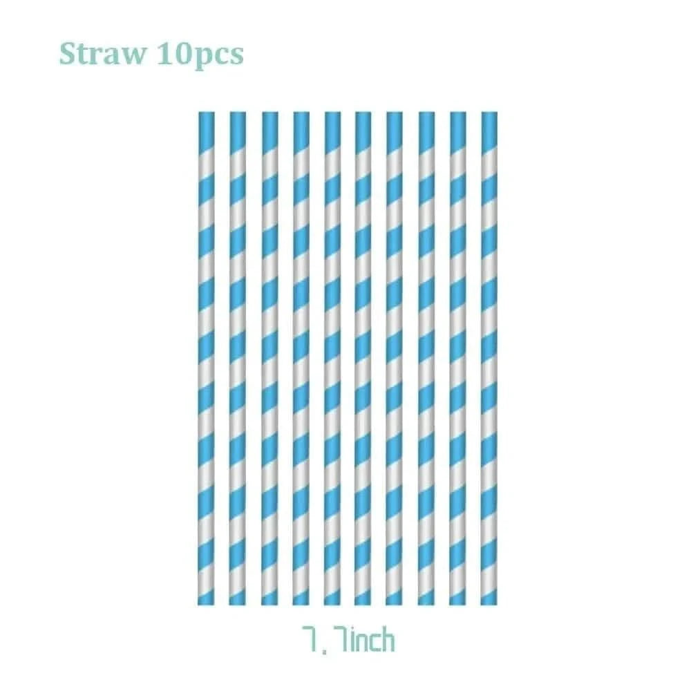 120Pcs Disposable Paper Tableware Set – Cartoon Party Decoration Kit - Waydiy