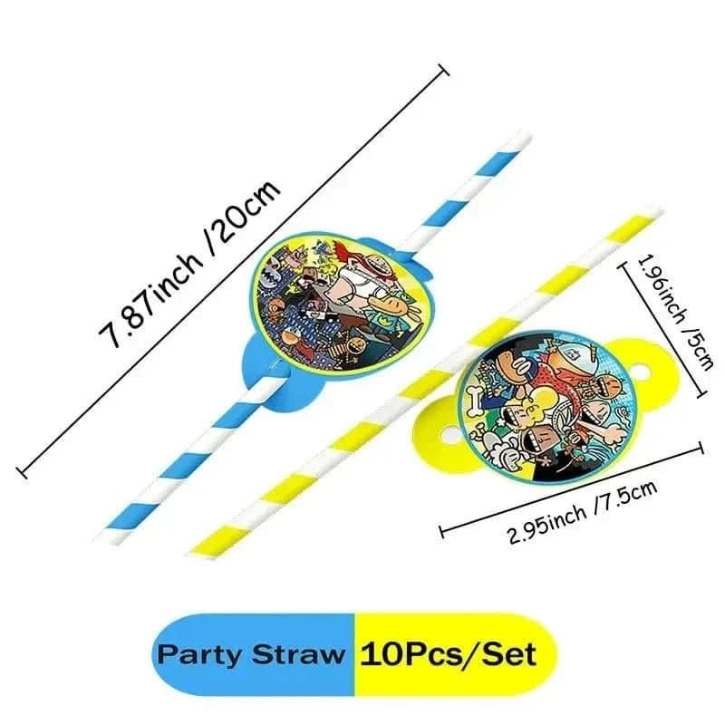 Cartoon Dog Party Tableware Kit – Eco - Friendly Disposable Plates, Cups & Decorations - Waydiy