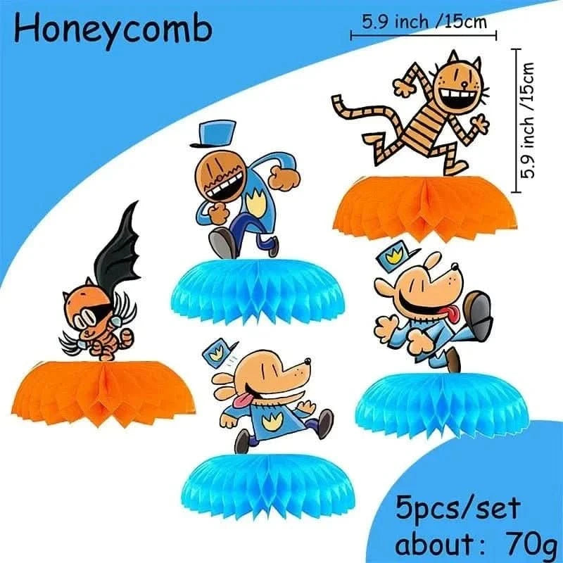 Cartoon Dog Party Tableware Kit – Eco - Friendly Disposable Plates, Cups & Decorations - Waydiy