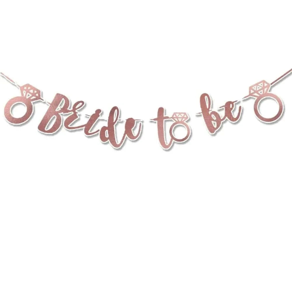 Bachelorette Party Decoration Set – Bride To Be Plates, Banner & Accessories - Waydiy