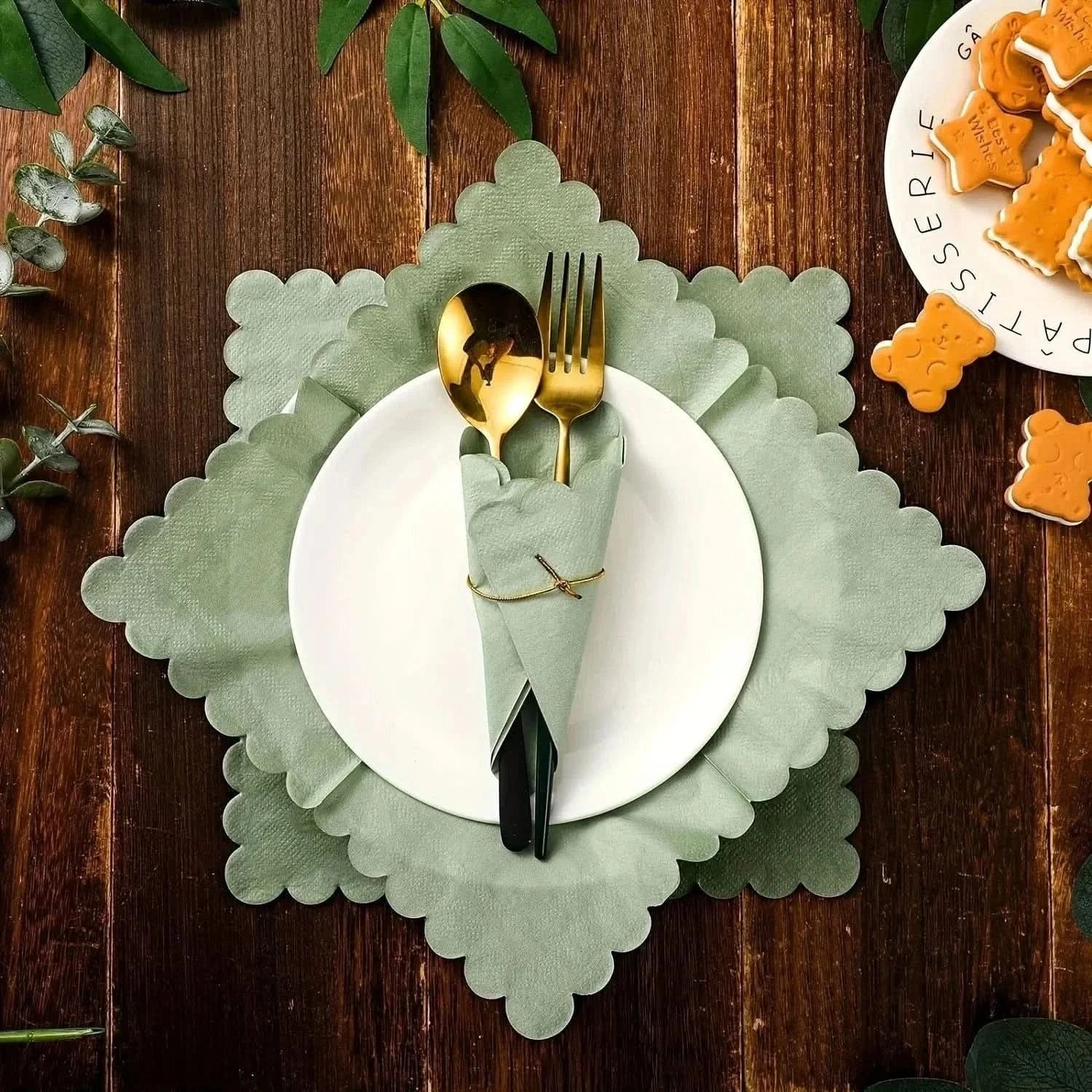 100Pcs Disposable Cocktail Napkins – Paper Beverage Napkins for Parties - Waydiy