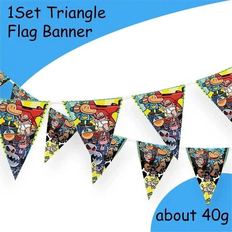 Cartoon Dog Party Tableware Kit – Eco - Friendly Disposable Plates, Cups & Decorations - Waydiy