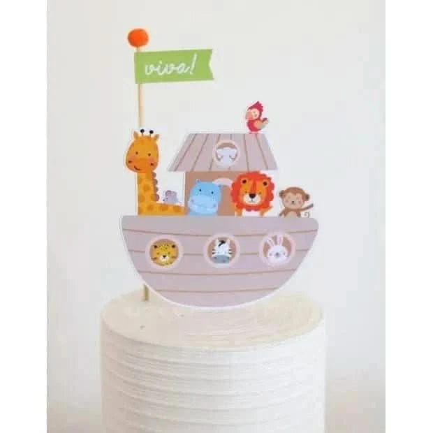 Animals of the Ark Cake Topper – Decorative Party Piece - Waydiy