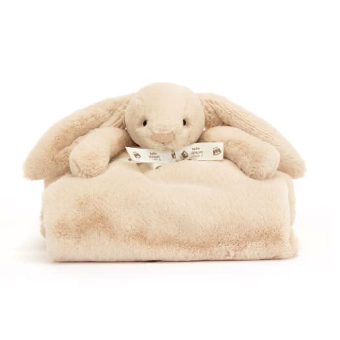 Bunny Blankie Comforter – 70 × 56 cm, Soft Latte Plush Baby Blanket ...