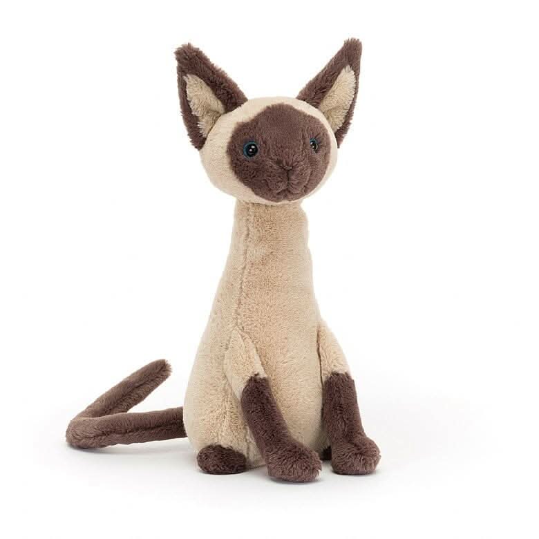Plush Siamese Cat – 27cm - Waydiy