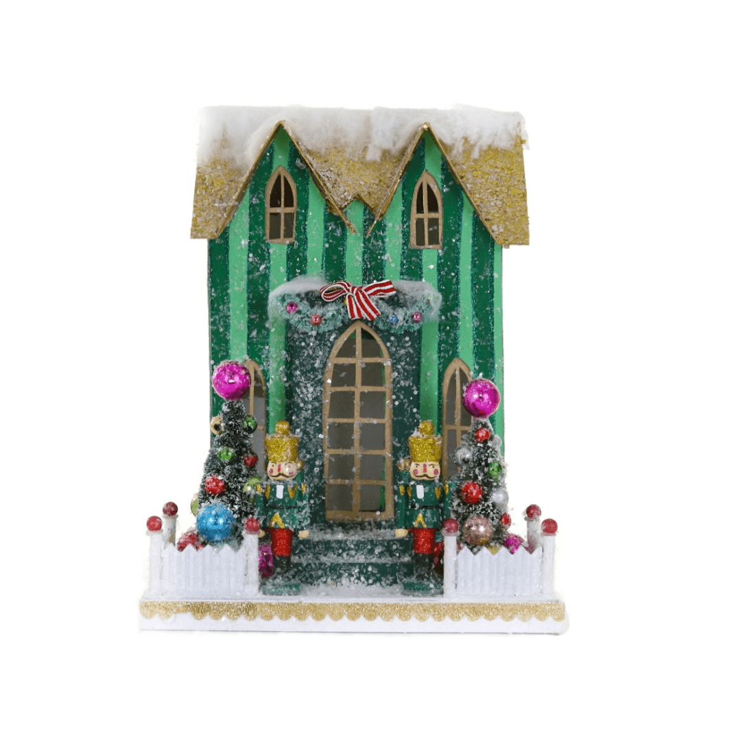 Holiday Village House – Nutcracker Christmas Decoration, 10.5 in - Waydiy
